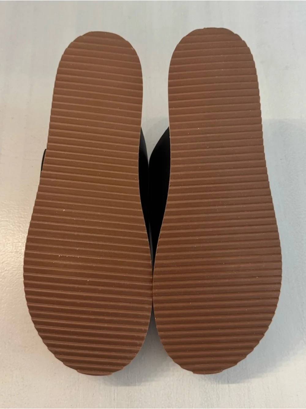 Nisolo Ella Go-To Flatform Slide Women’s Black Leather Sandals Sz 9.5 NIB